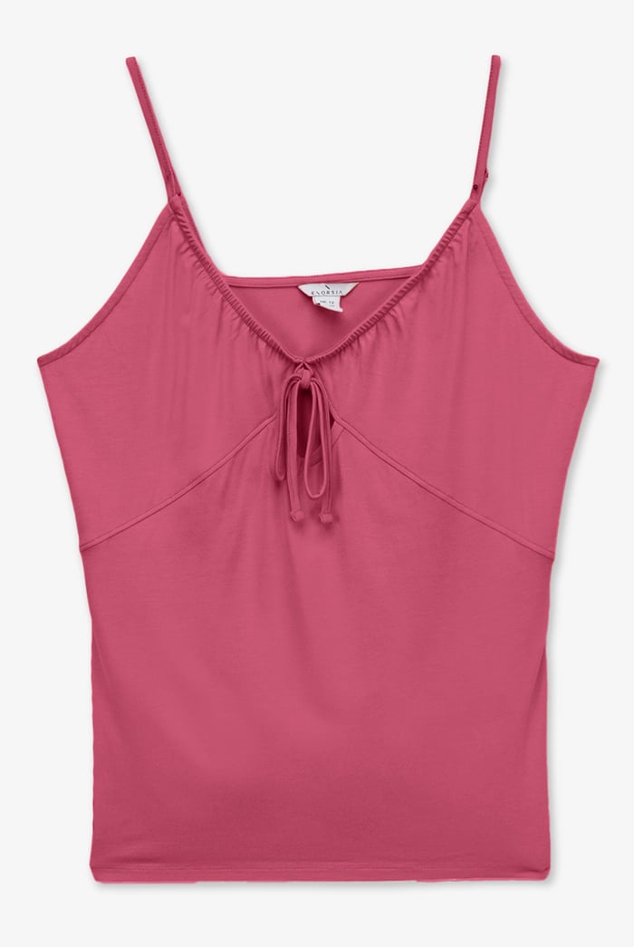 Key Hole Tie Detail Cami