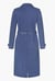 Mid Blue Denim Belted Trench Coat