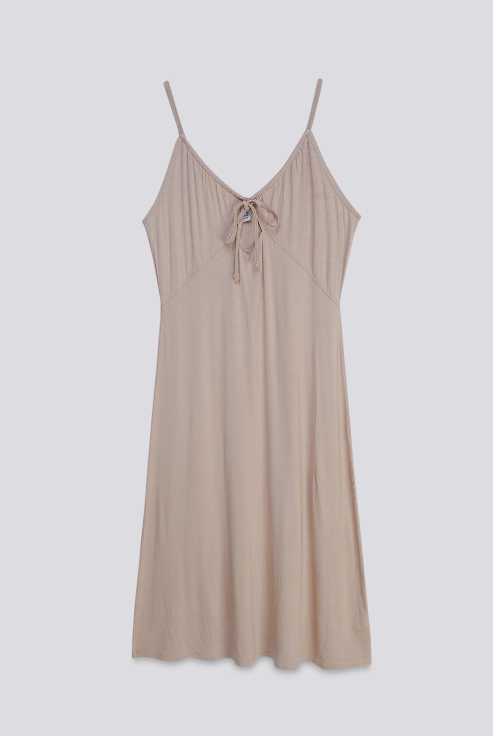Strappy V-Neck Jersey Dress