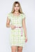 Belted Printed Jersey Dress