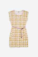Belted Printed Jersey Dress