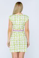 Belted Printed Jersey Dress