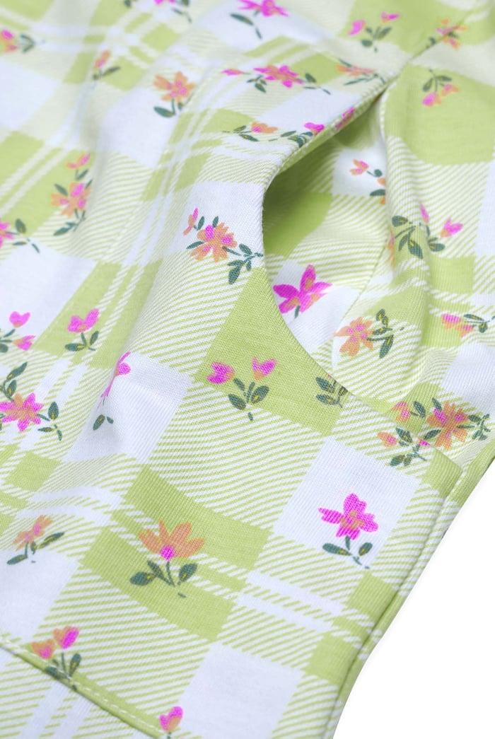 Belted Printed Jersey Dress