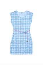 Belted Printed Jersey Dress