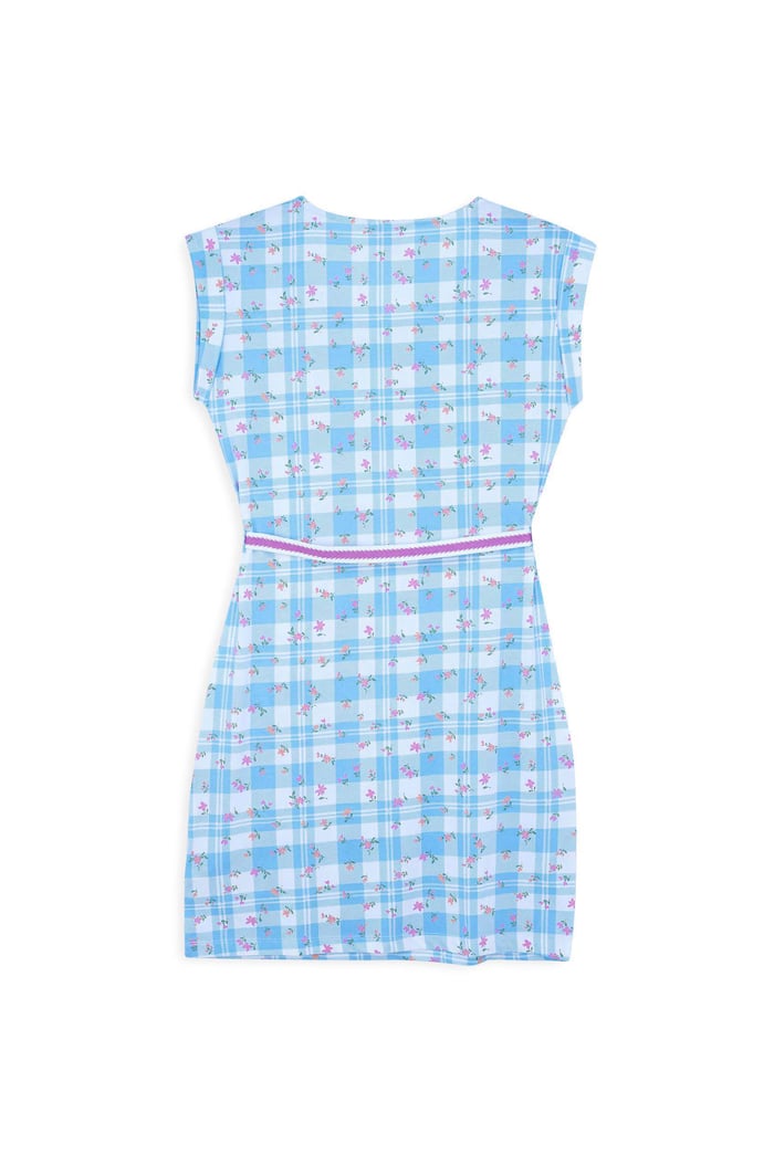 Belted Printed Jersey Dress
