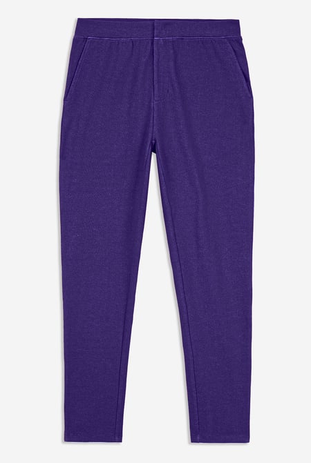 Womens Blue Jersey Chino Trousers