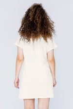 Patch Cut Lace Jersey Dress