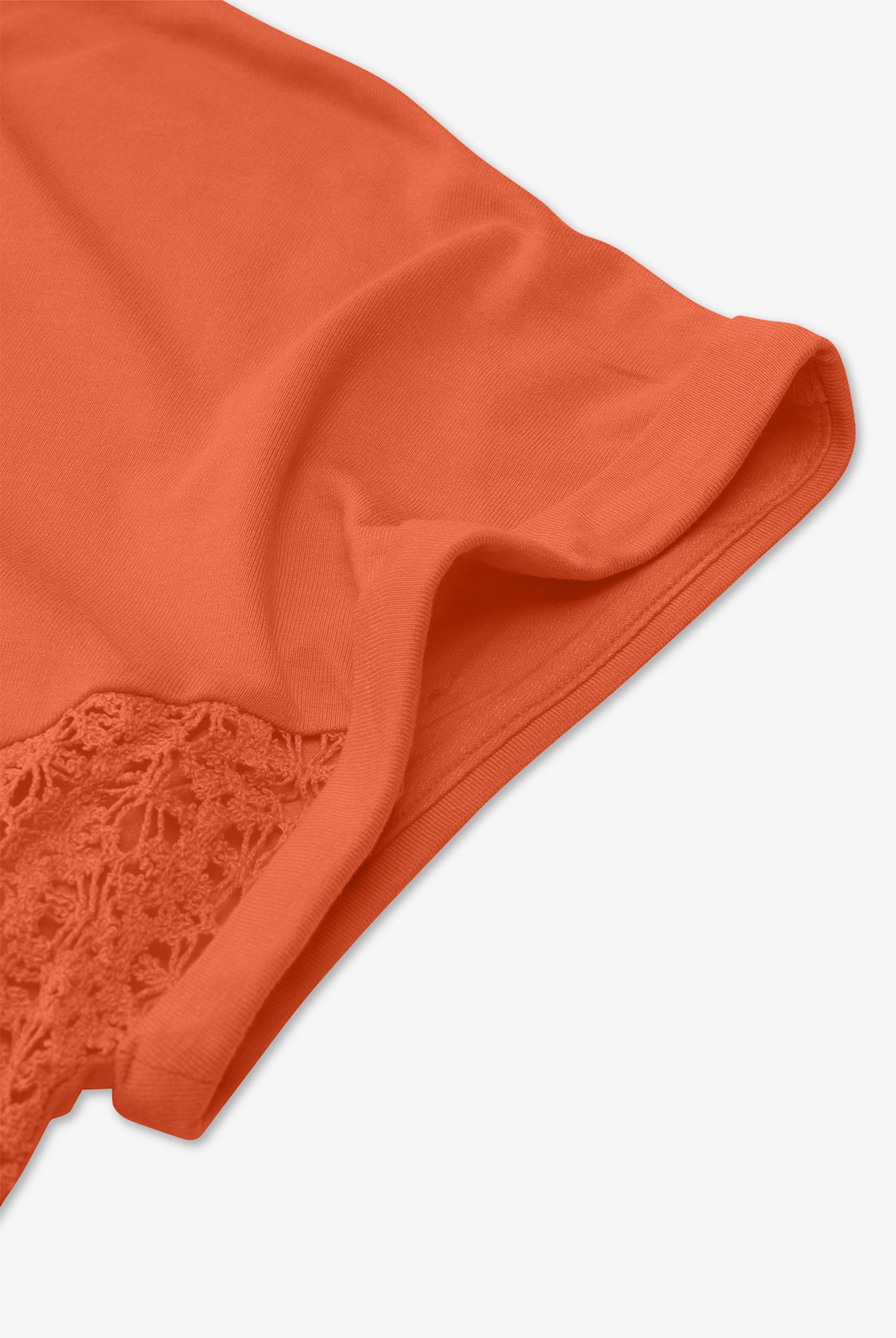 Patch Cut Lace Jersey Dress