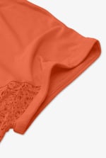 Patch Cut Lace Jersey Dress