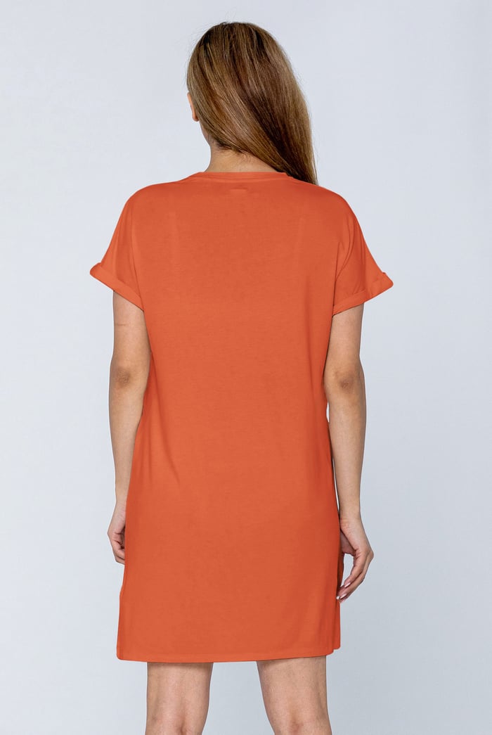 Patch Cut Lace Jersey Dress