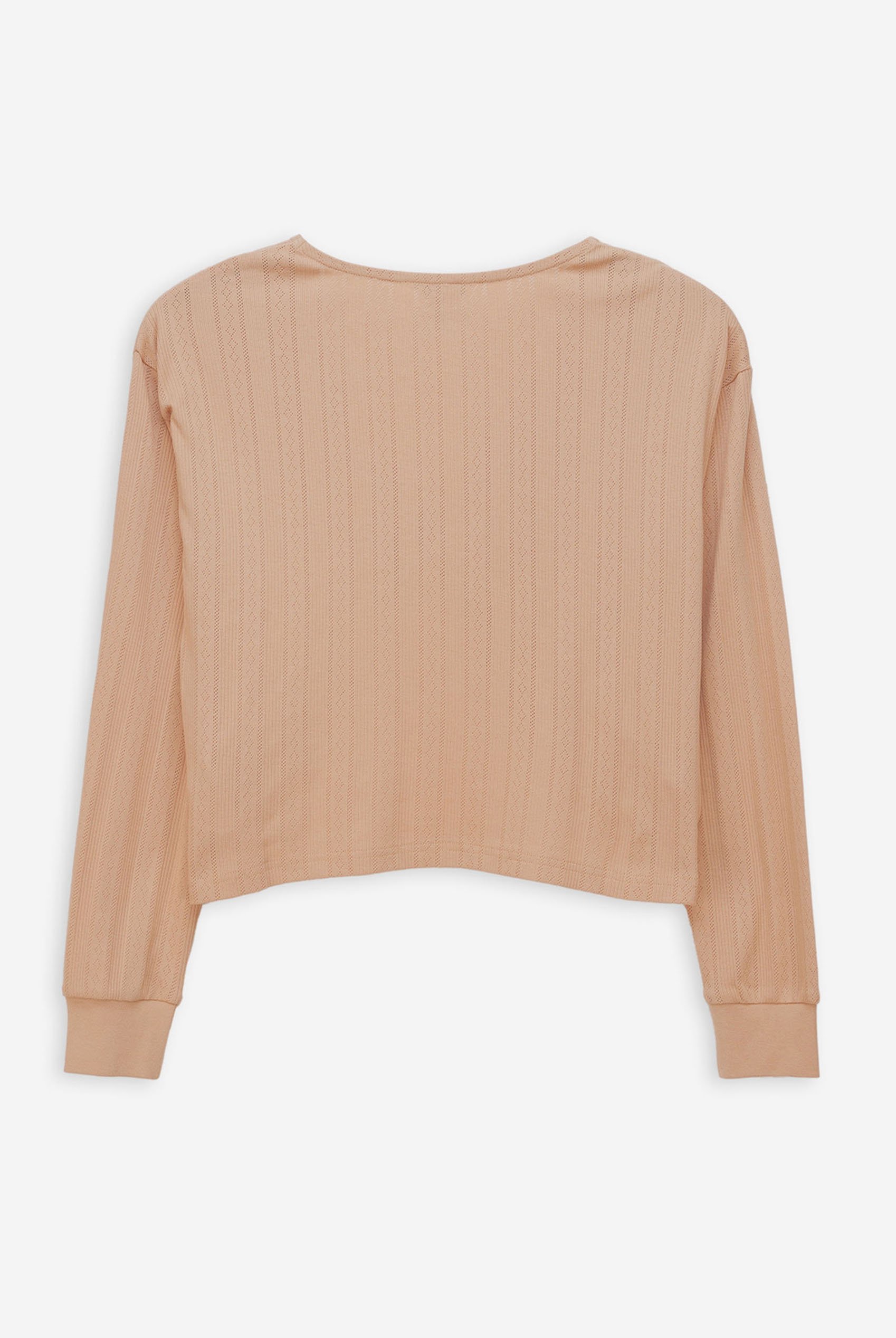 Twisted Front Pin Tuck Jersey Cropped Top