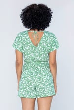 Roll up Sleeves AOP Play Suit
