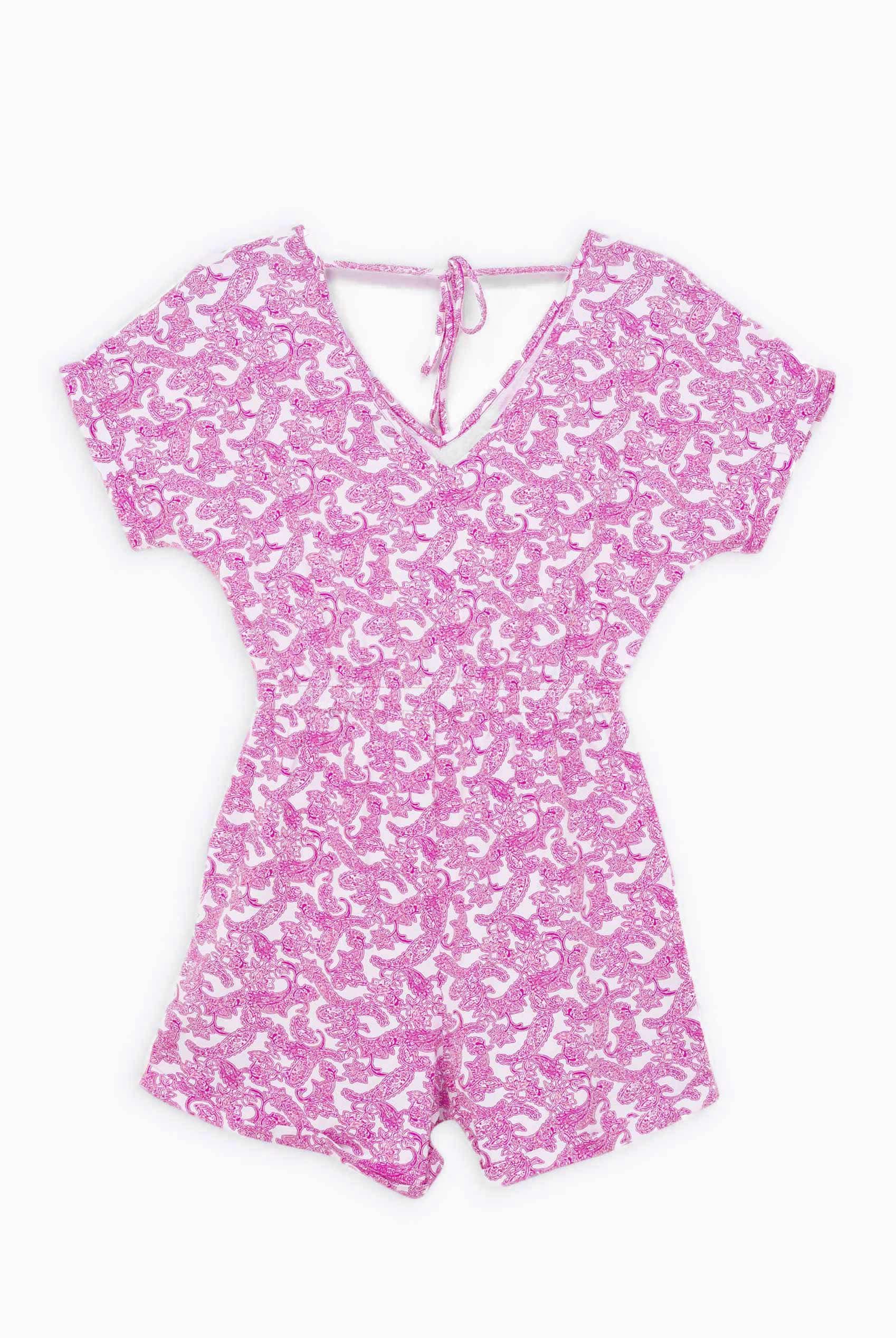 Roll up Sleeves AOP Play Suit