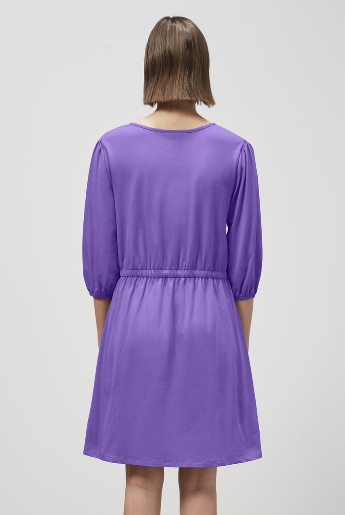 Drawstring Waist Jersey Dress