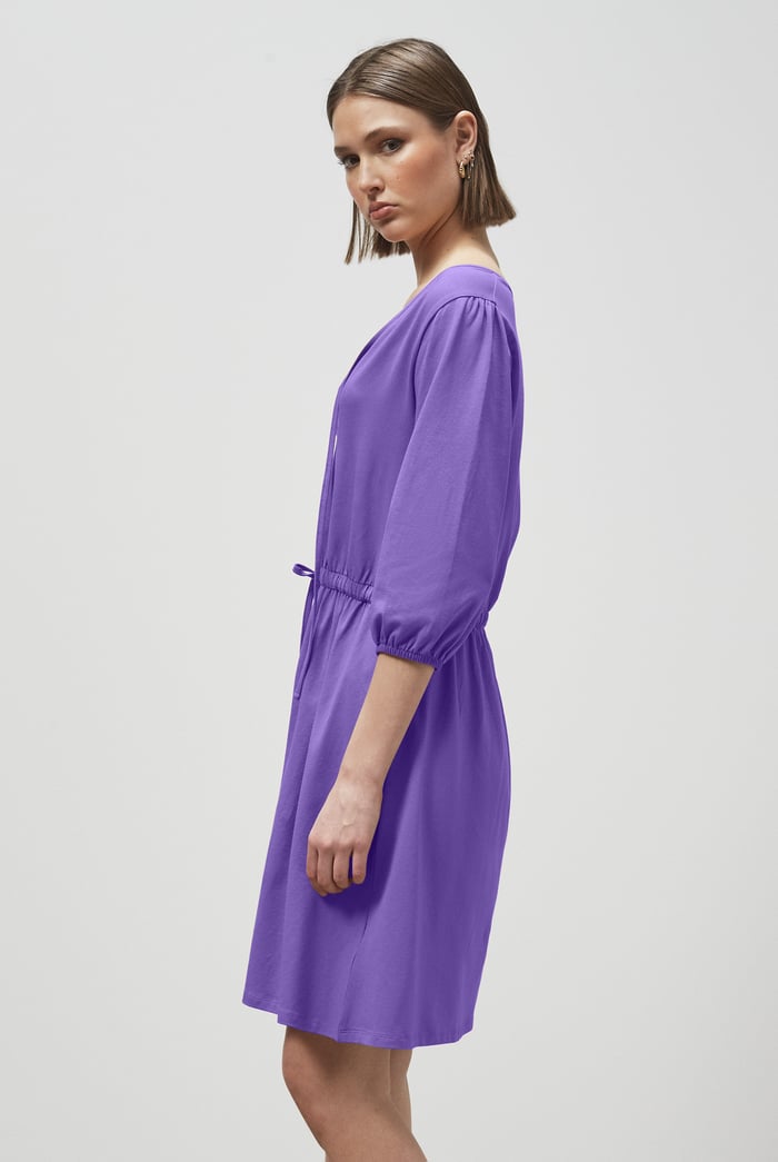 Drawstring Waist Jersey Dress