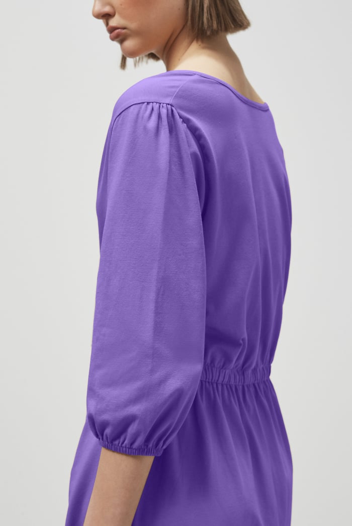 Drawstring Waist Jersey Dress