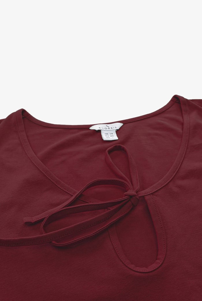 Drawstring Waist Jersey Dress