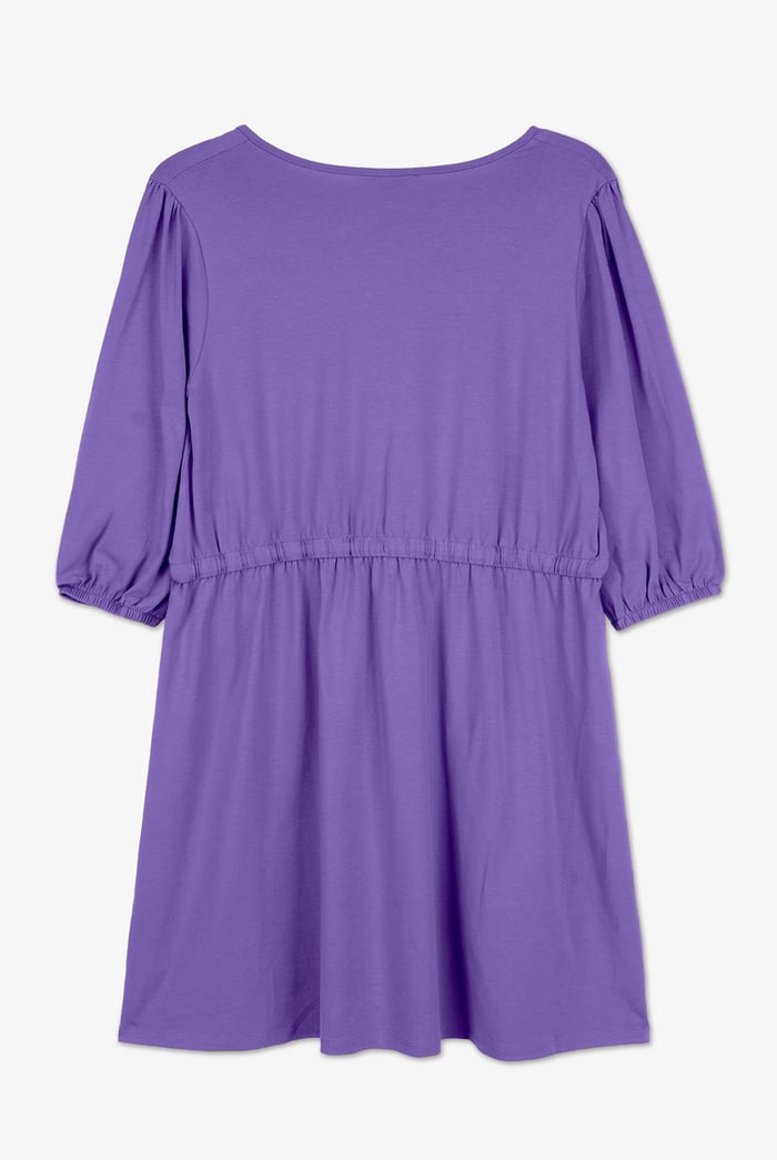 Drawstring Waist Jersey Dress