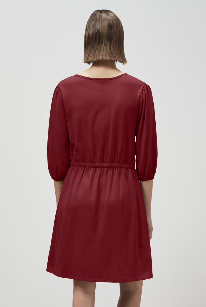 Drawstring Waist Jersey Dress