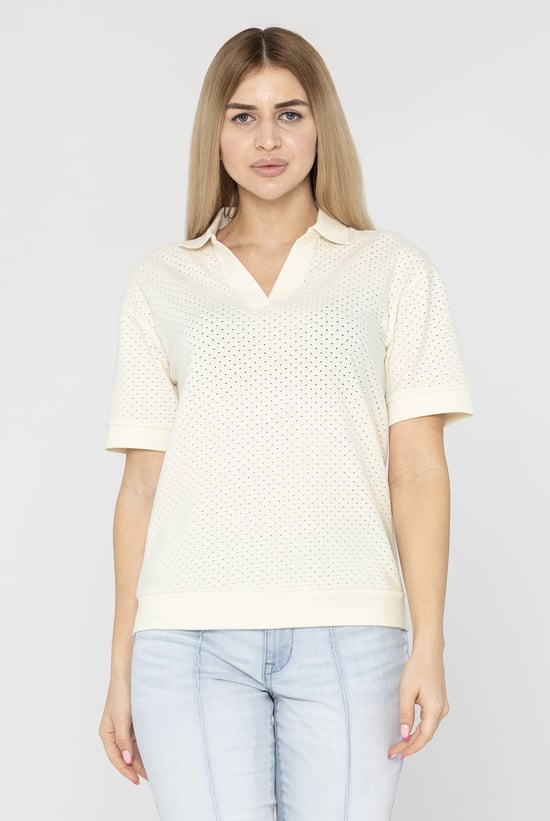 Mesh Textured Polo Shirts