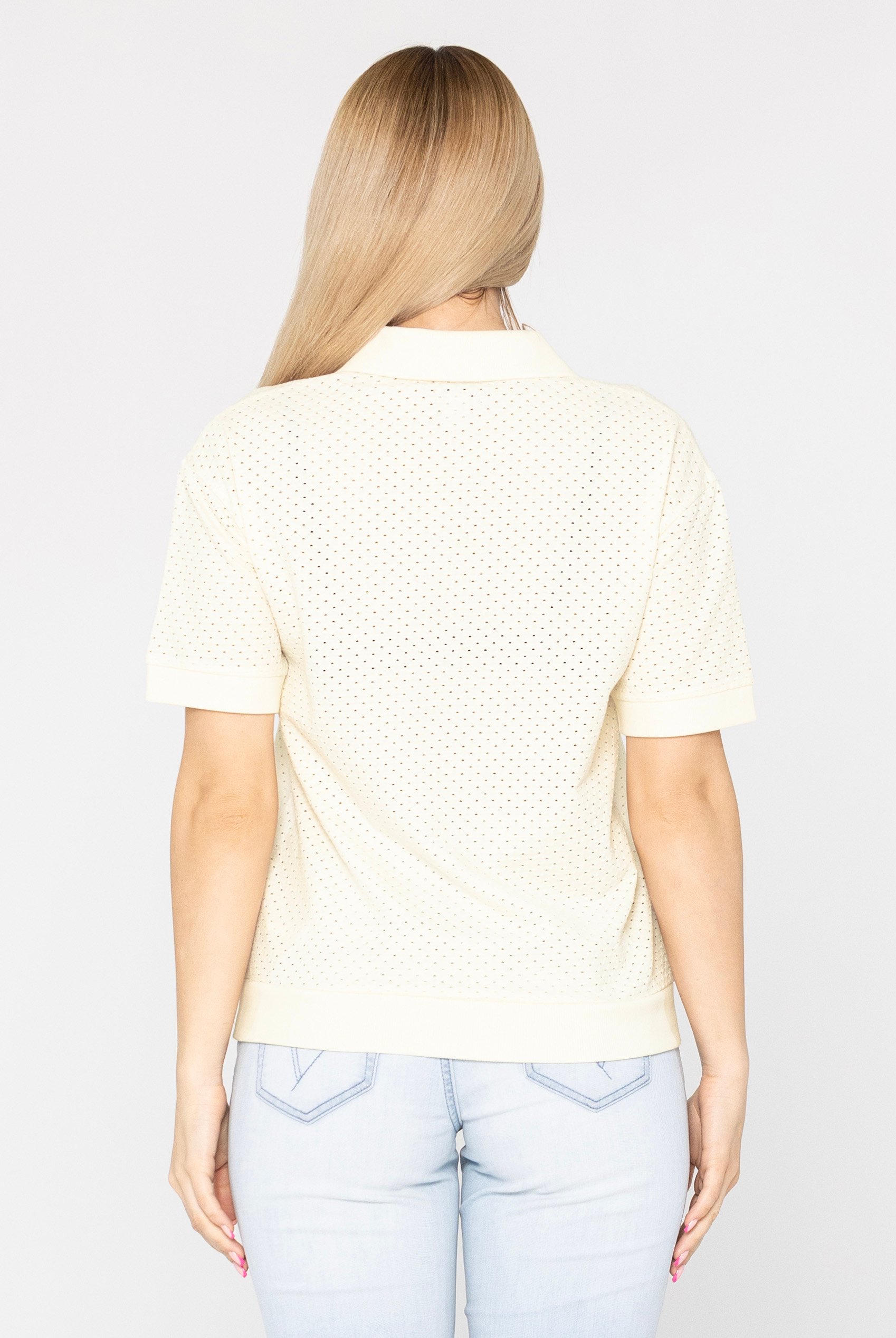Mesh Textured Polo Shirts