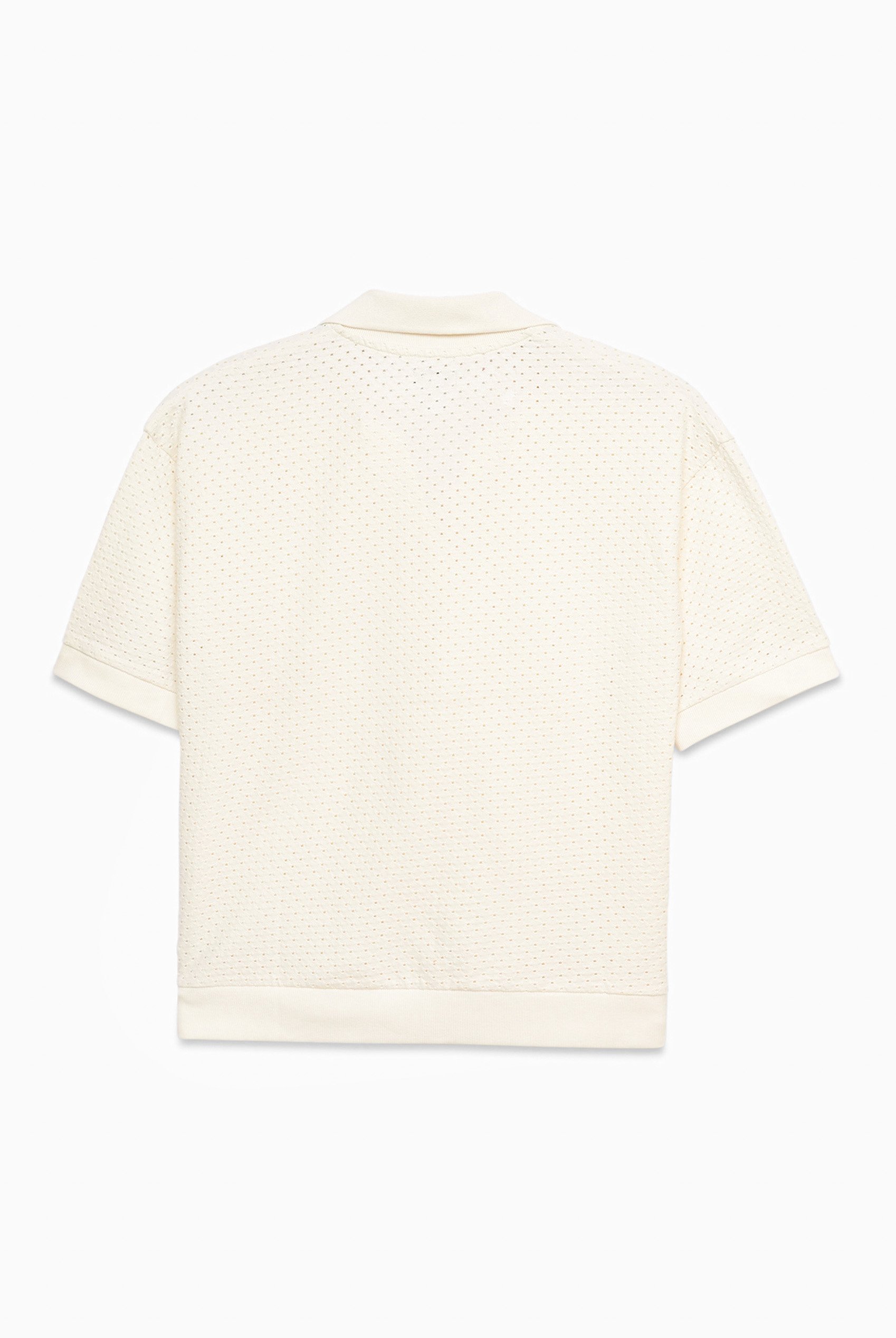 Mesh Textured Polo Shirts