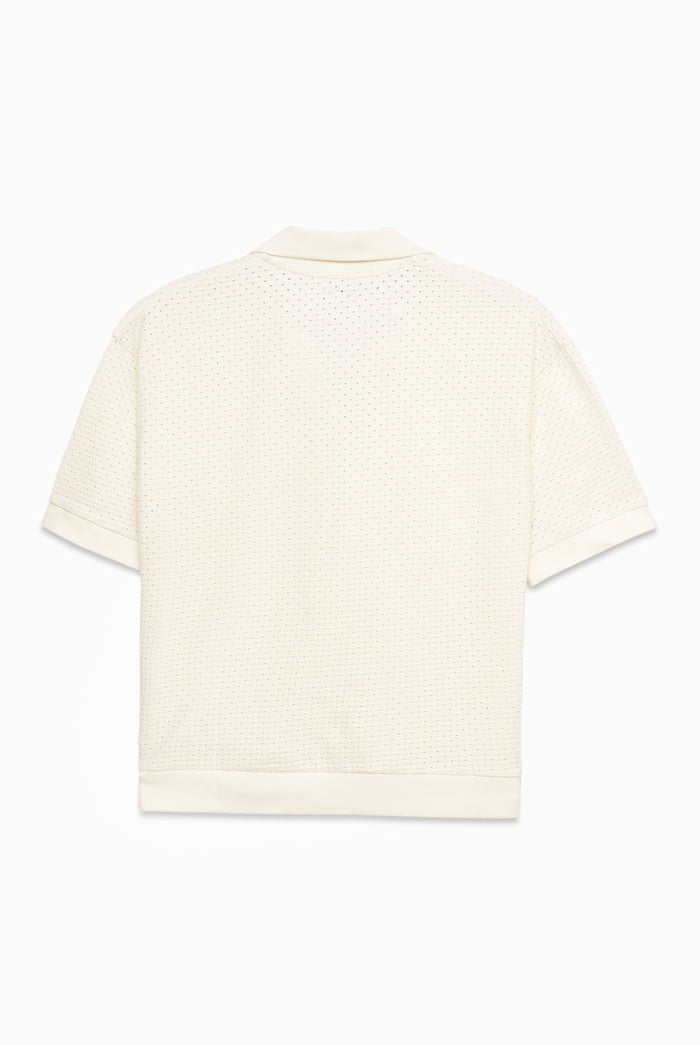Mesh Textured Polo Shirts