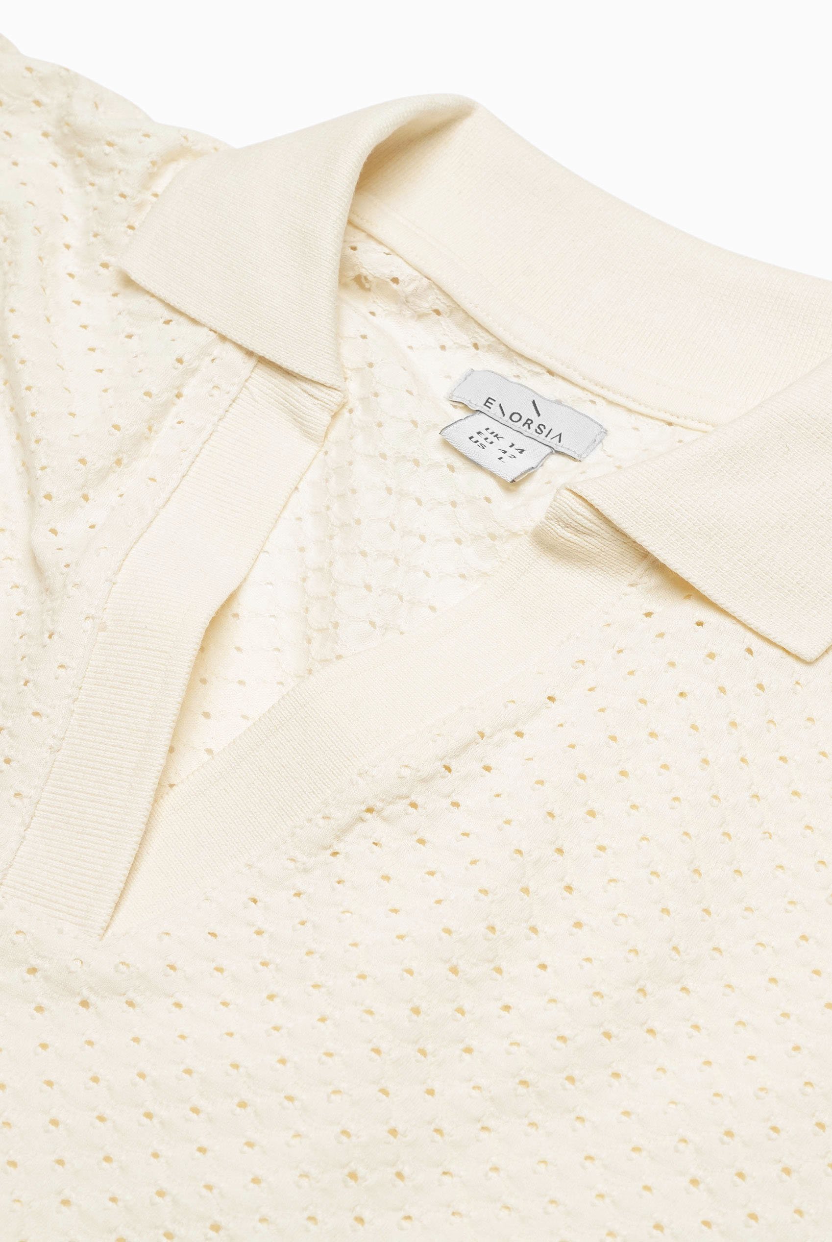 Mesh Textured Polo Shirts