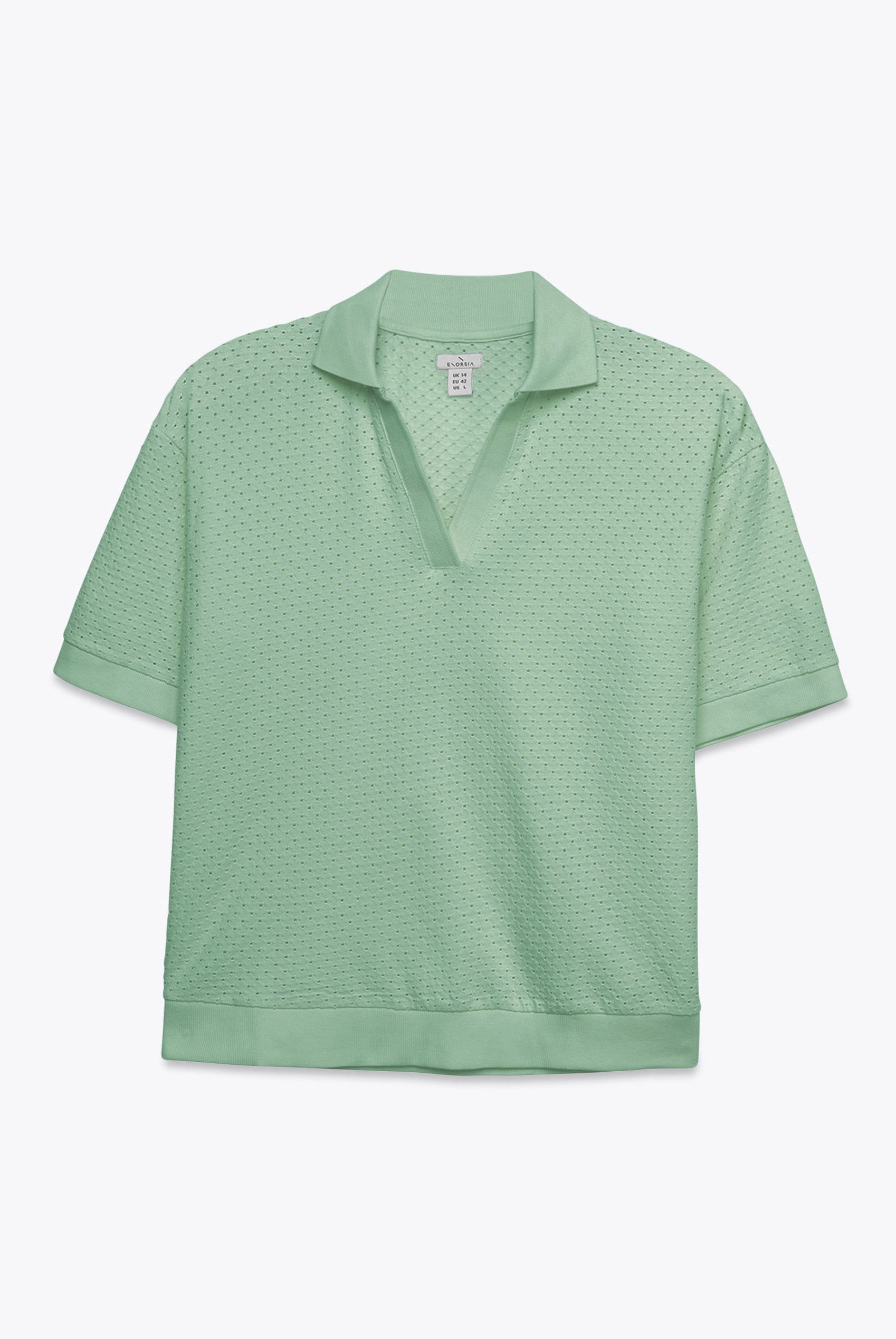 Mesh Textured Polo Shirts