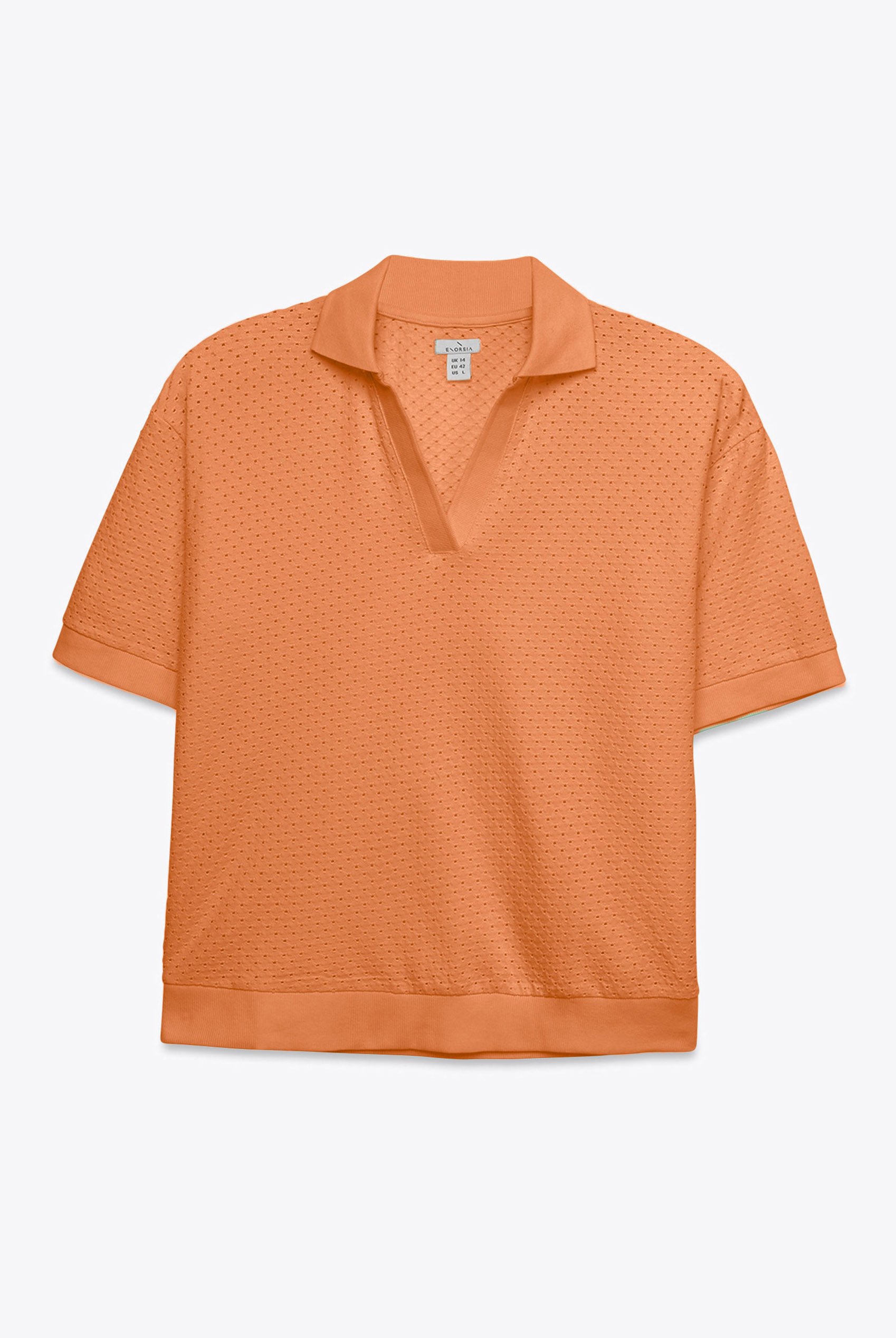 Mesh Textured Polo Shirts