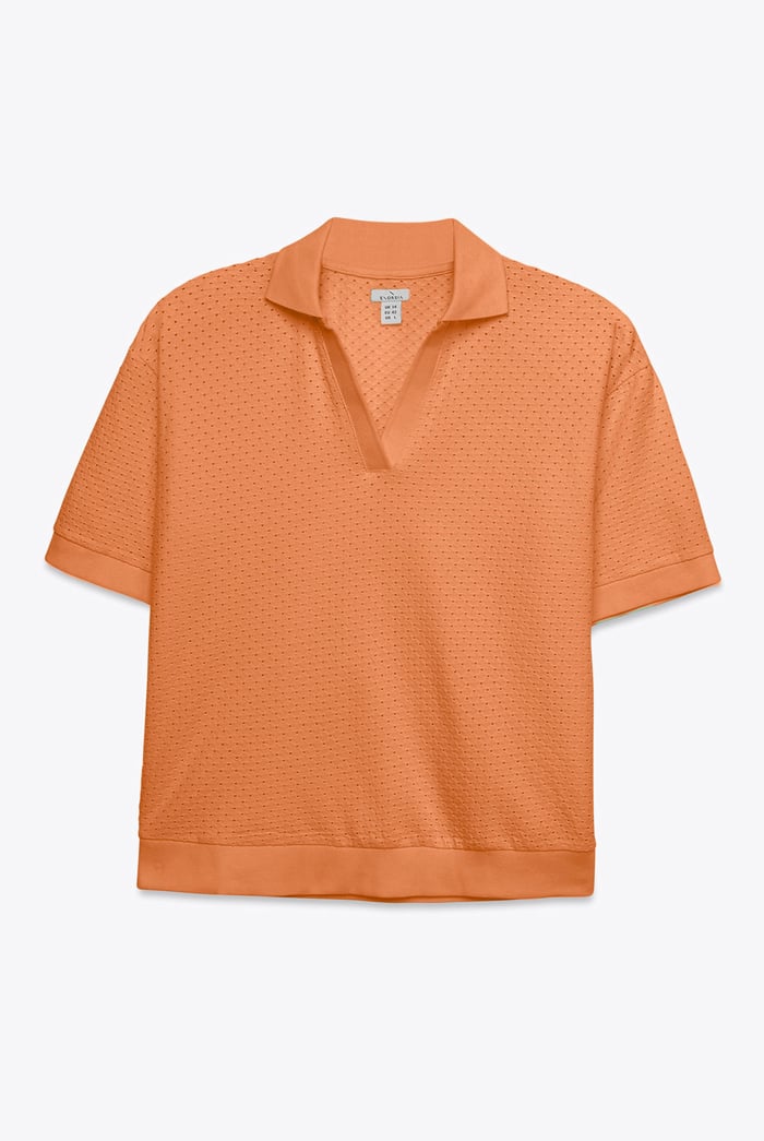 Mesh Textured Polo Shirts