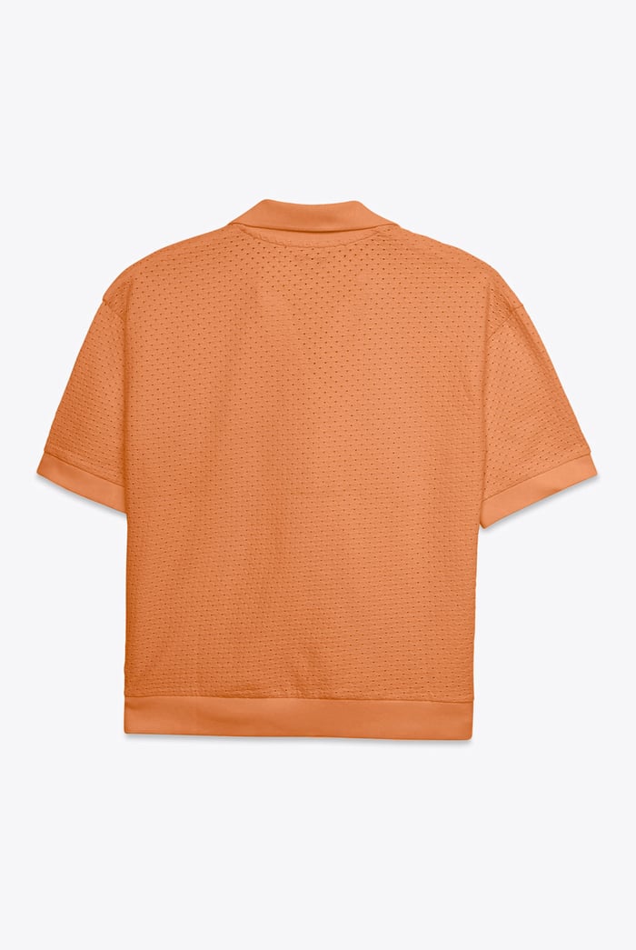 Mesh Textured Polo Shirts