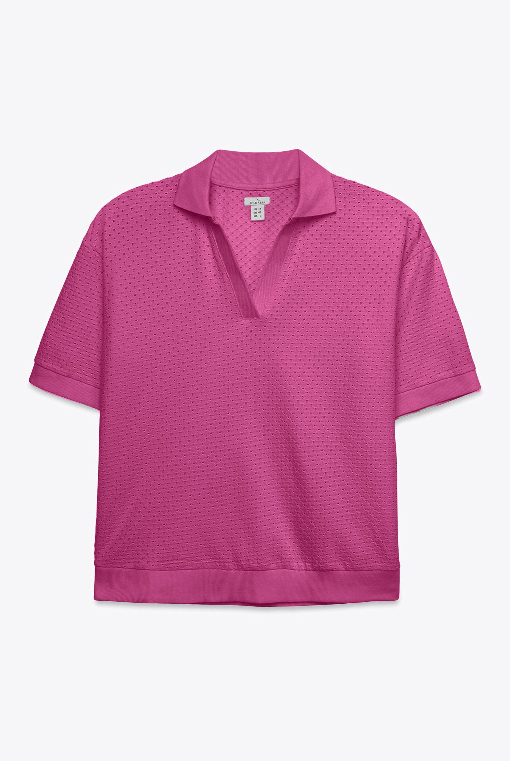 Mesh Textured Polo Shirts
