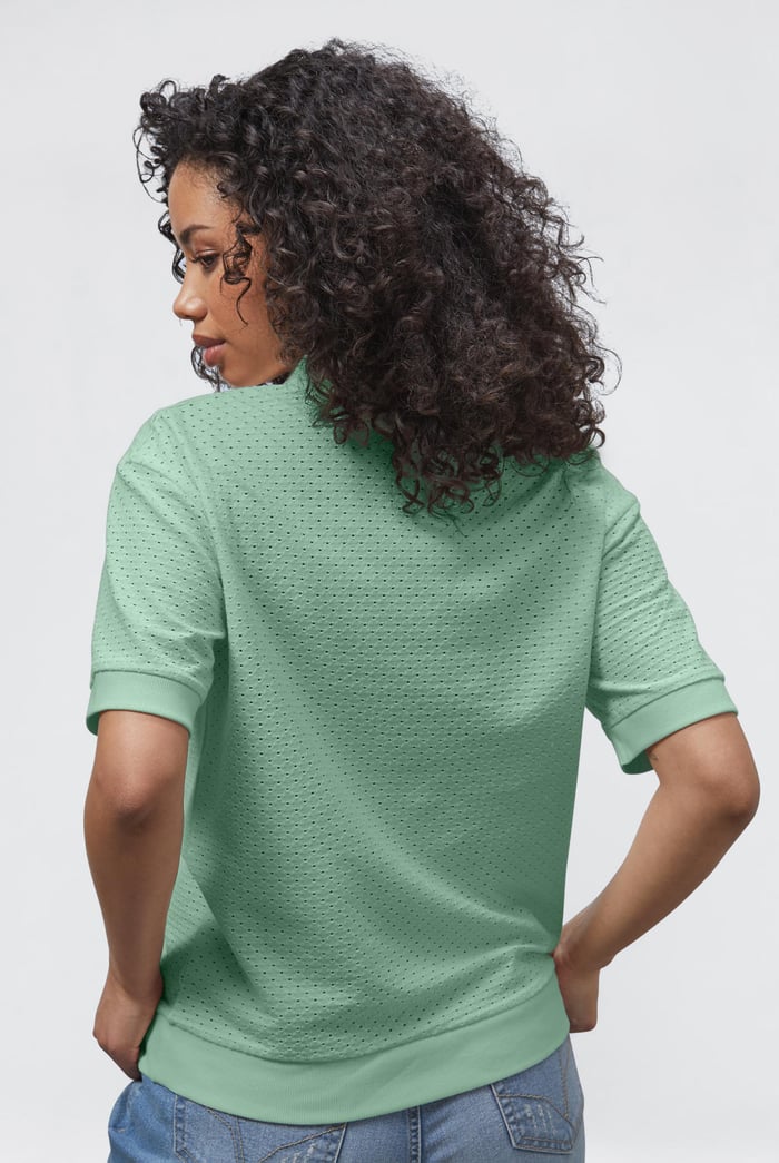 Mesh Textured Polo Shirts