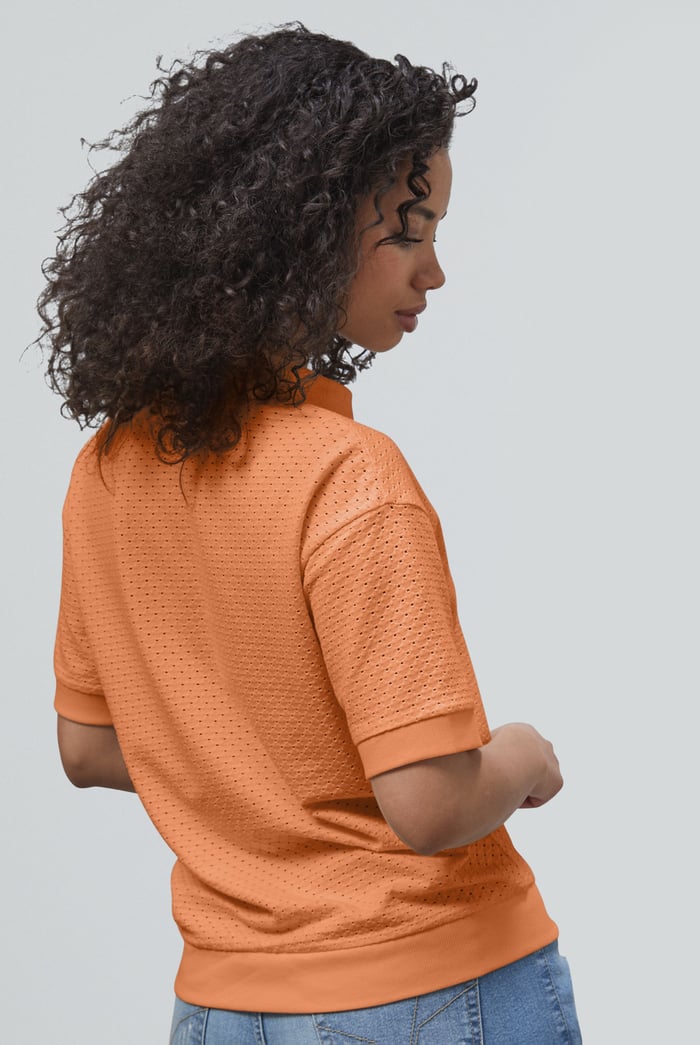 Mesh Textured Polo Shirts