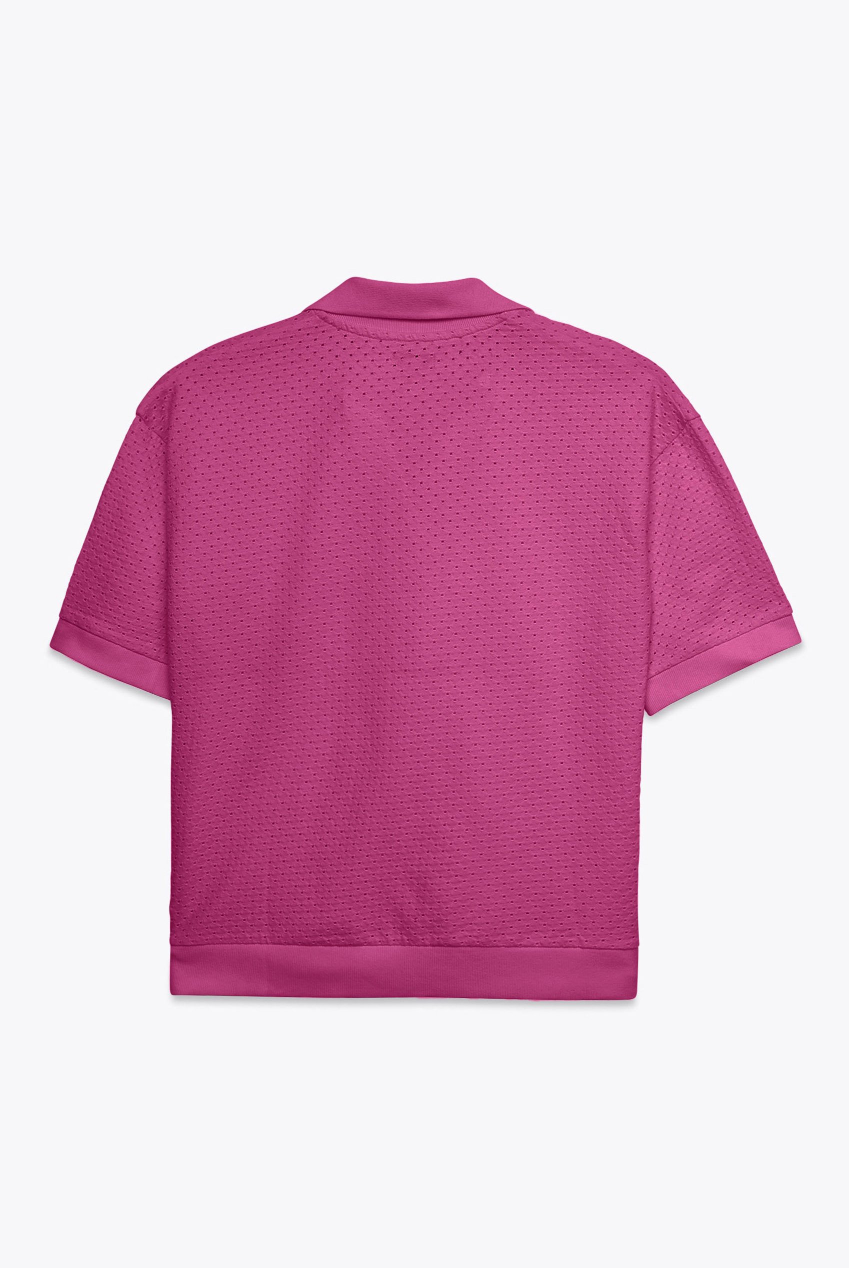 Mesh Textured Polo Shirts