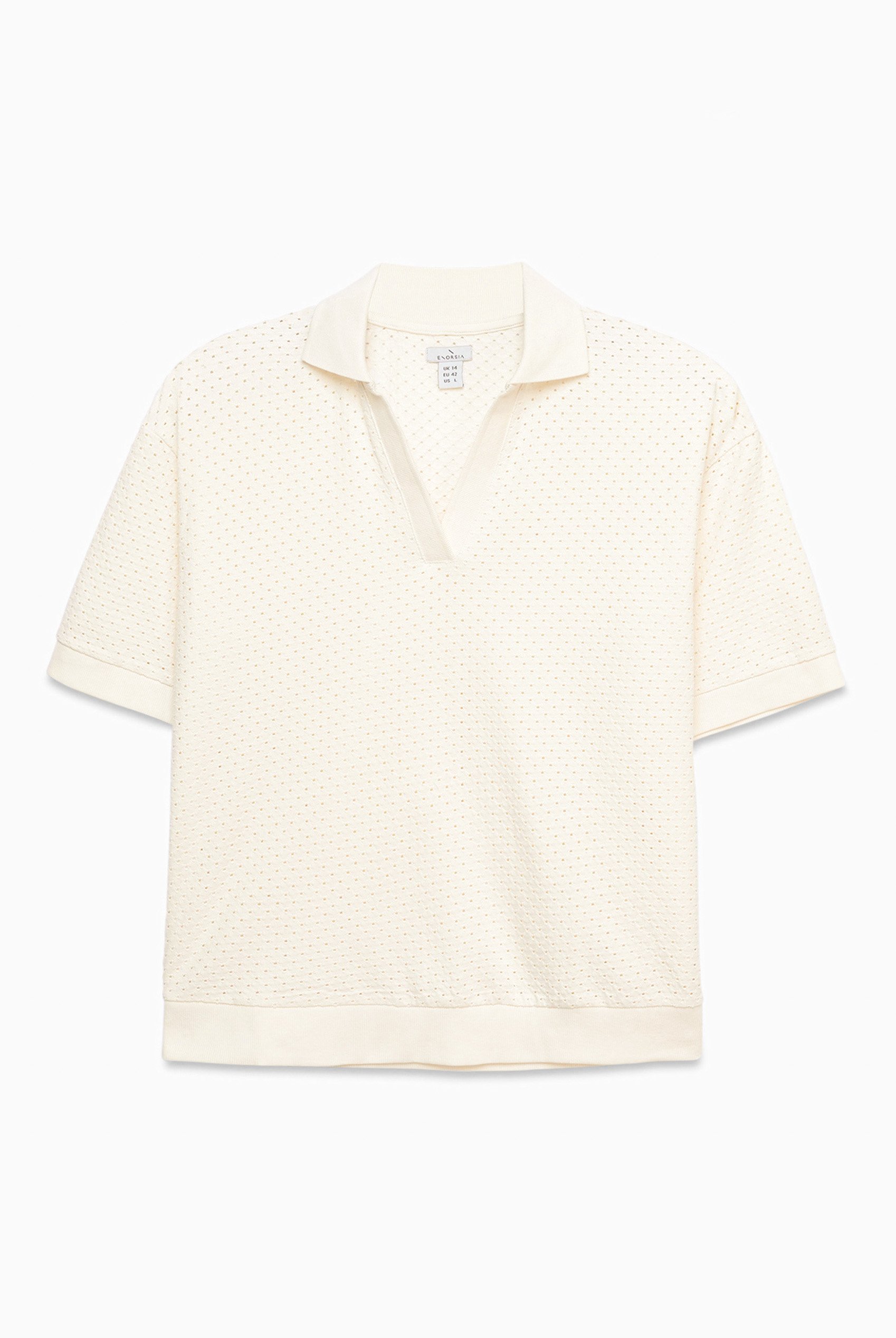 Mesh Textured Polo Shirts