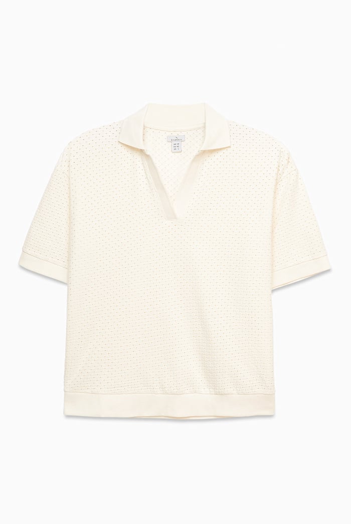 Mesh Textured Polo Shirts