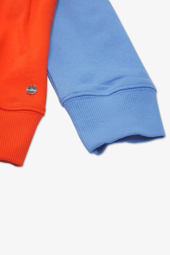 Colour Block LS High Neck Sweatshirt