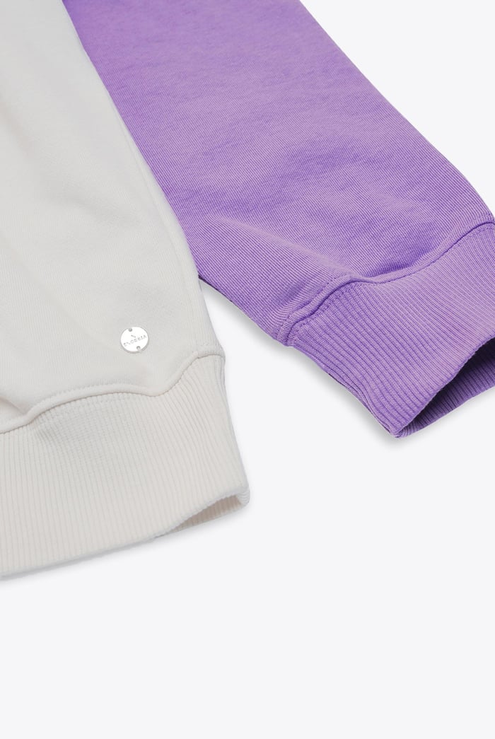 Colour Block LS High Neck Sweatshirt