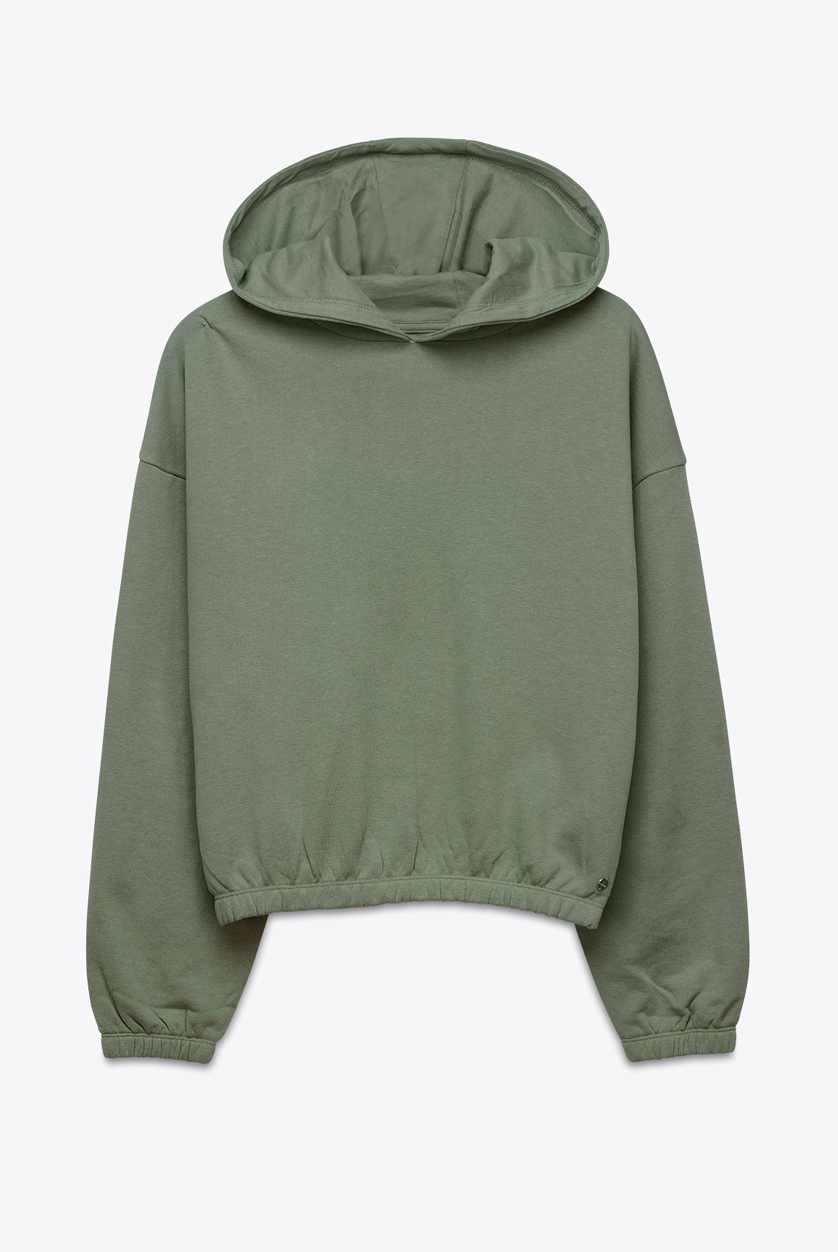 Jersey Hoodie With Elastic Waistband