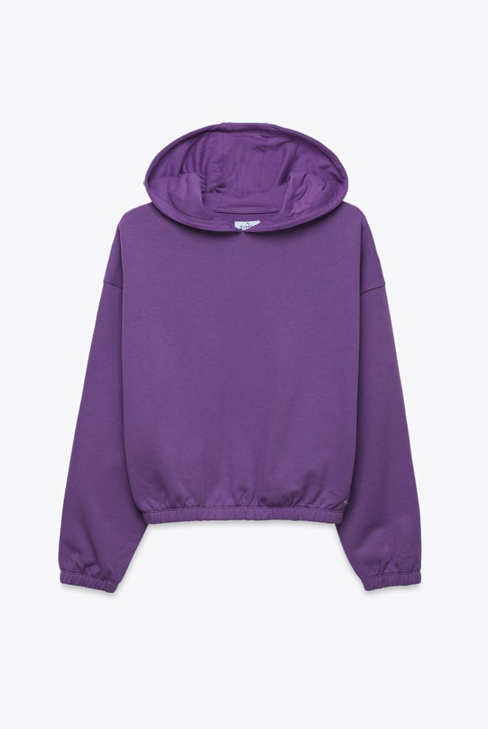 Jersey Hoodie With Elastic Waistband