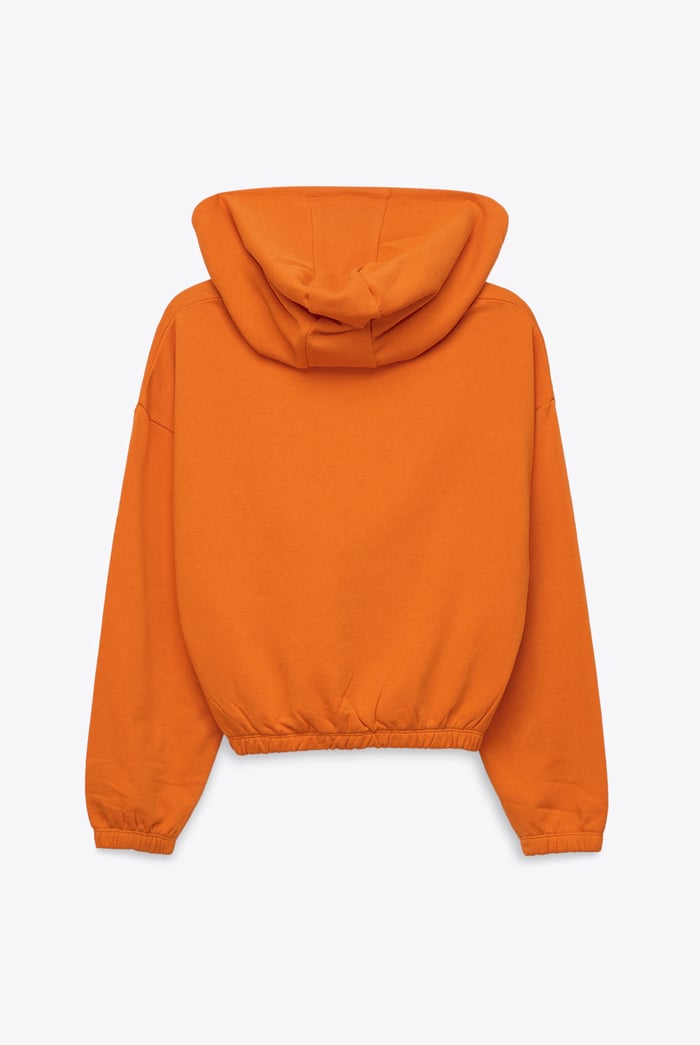 Jersey Hoodie With Elastic Waistband