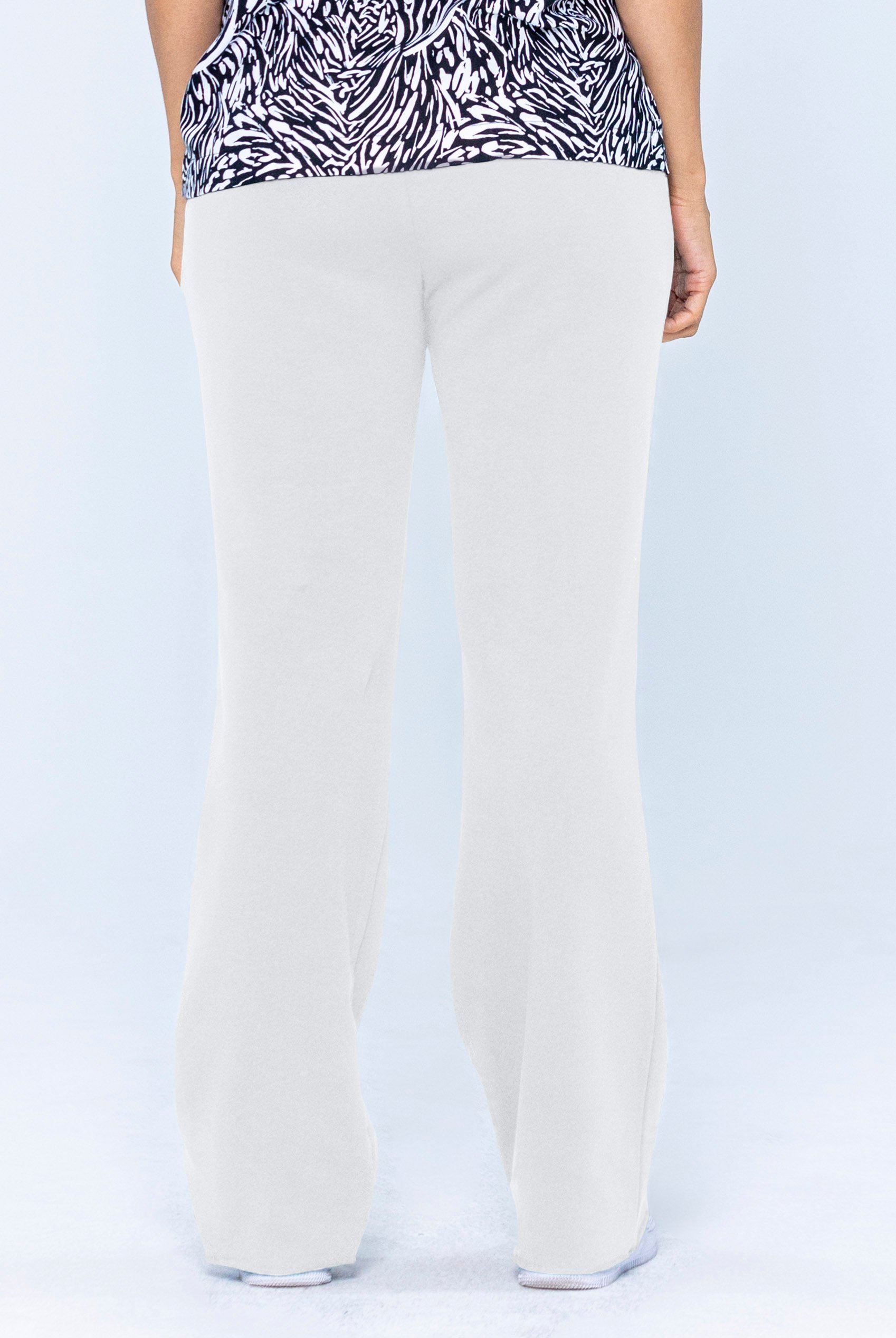 Pin Tuck Front Jersey Trousers