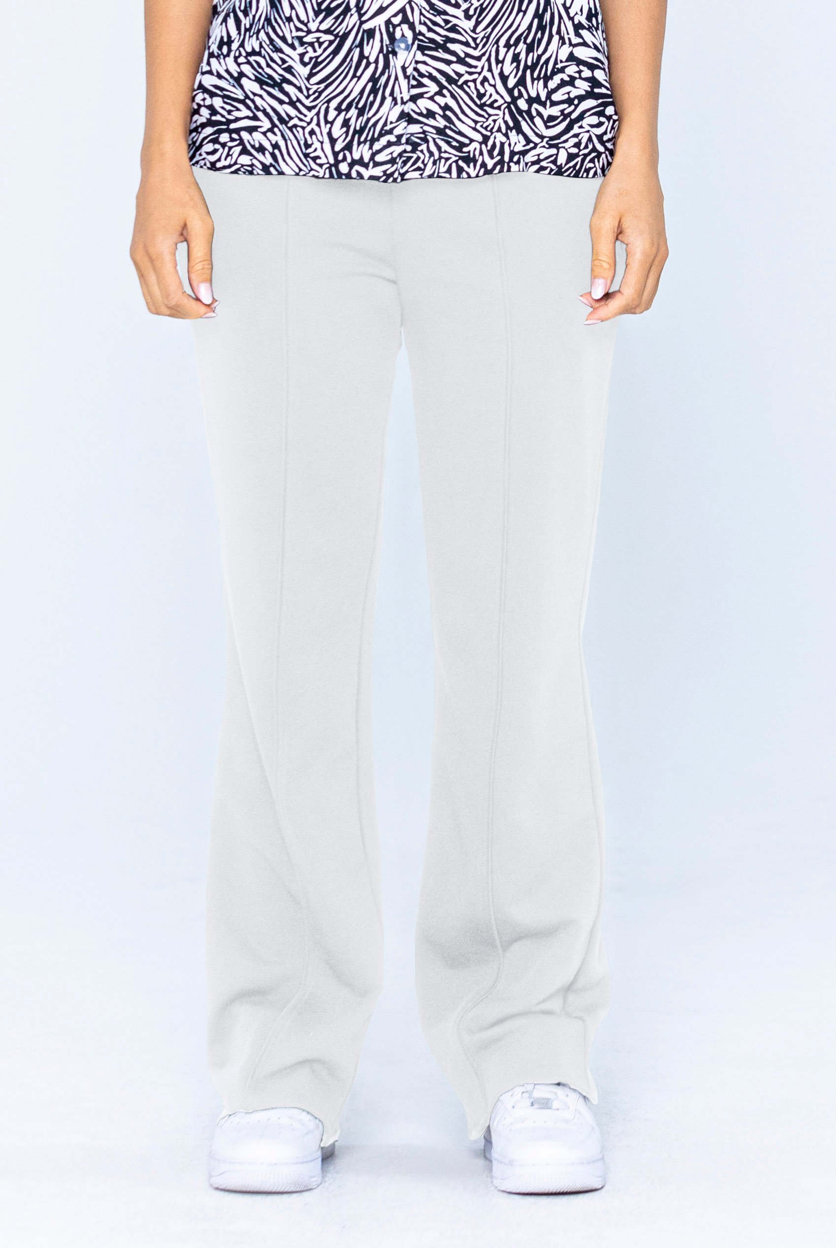 Pin Tuck Front Jersey Trousers