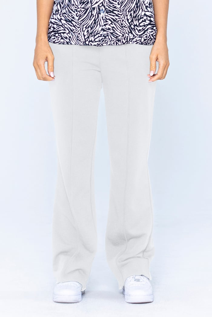 Pin Tuck Front Jersey Trousers