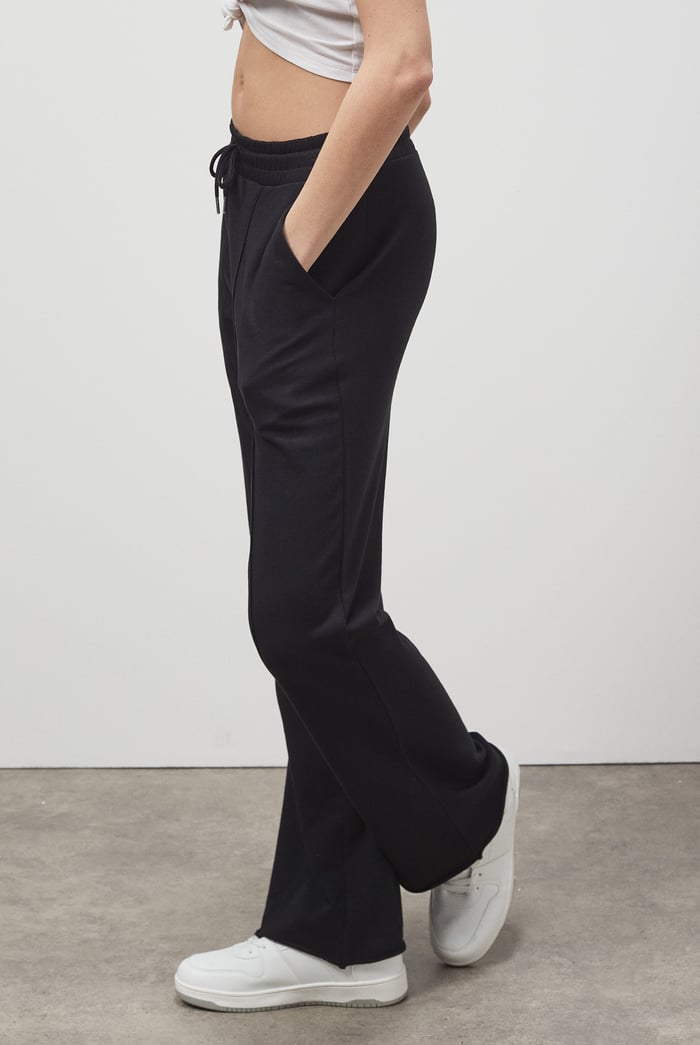 Pin Tuck Front Jersey Trousers