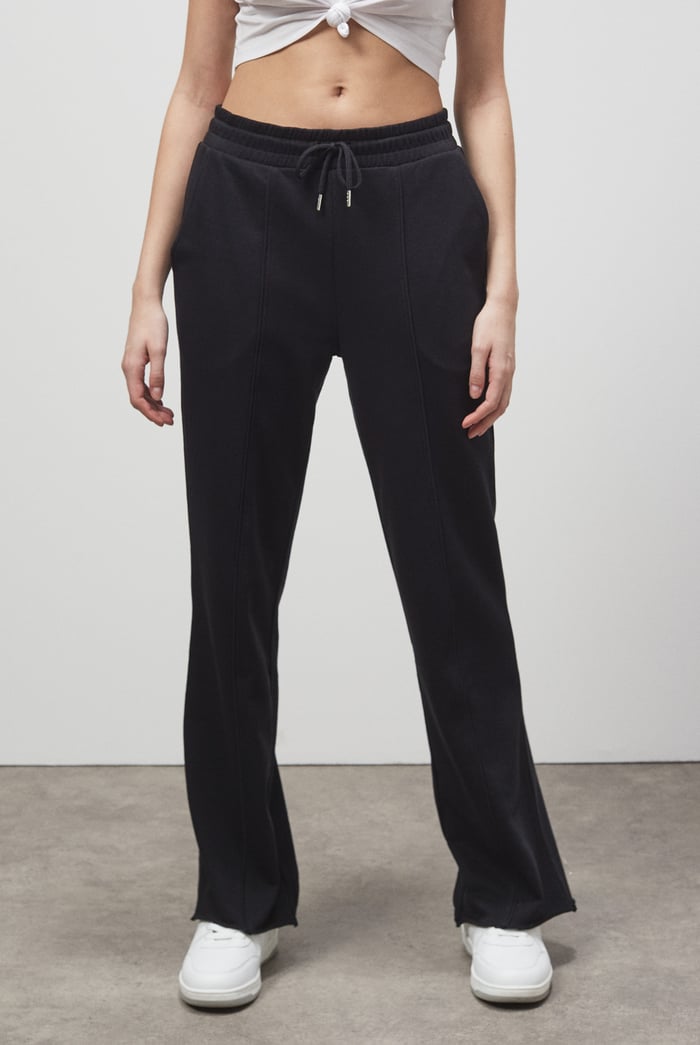 Pin Tuck Front Jersey Trousers