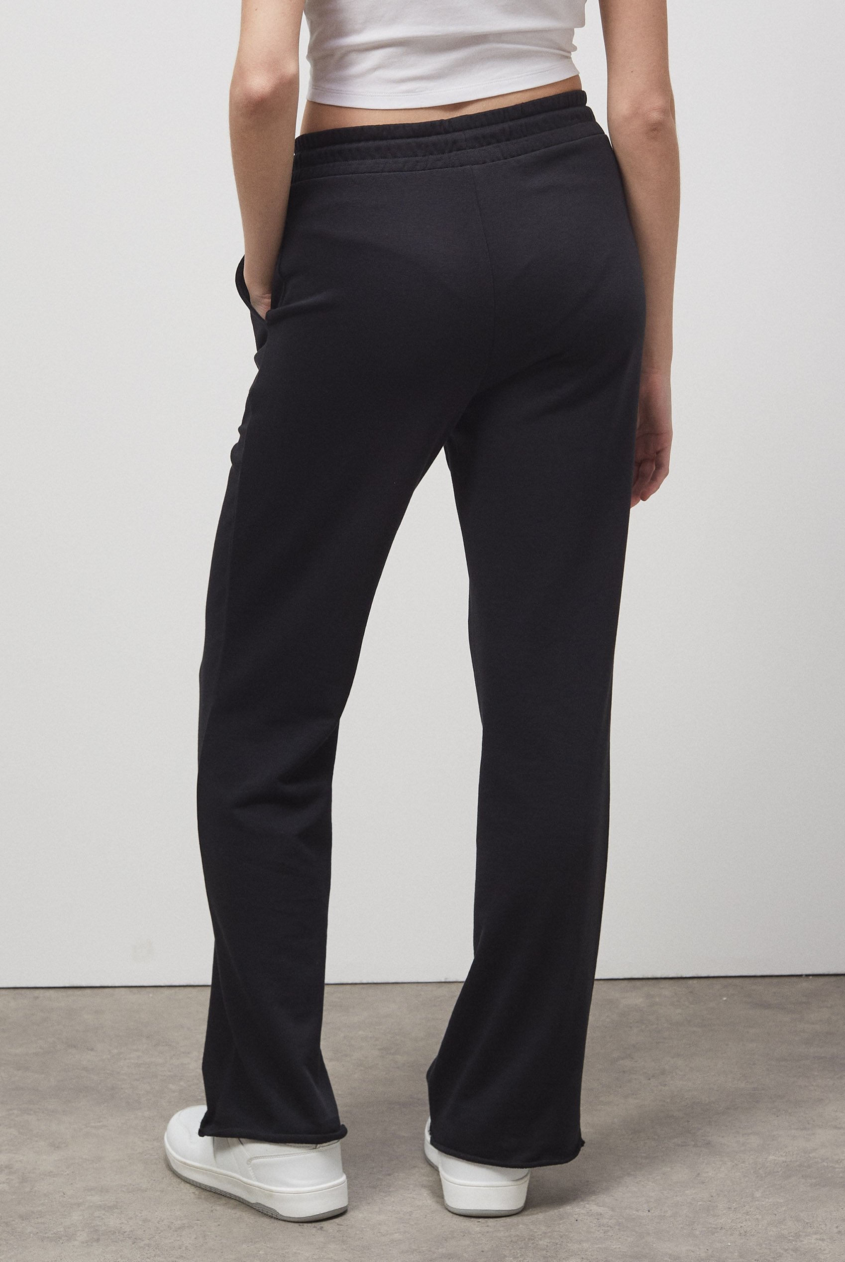 Pin Tuck Front Jersey Trousers