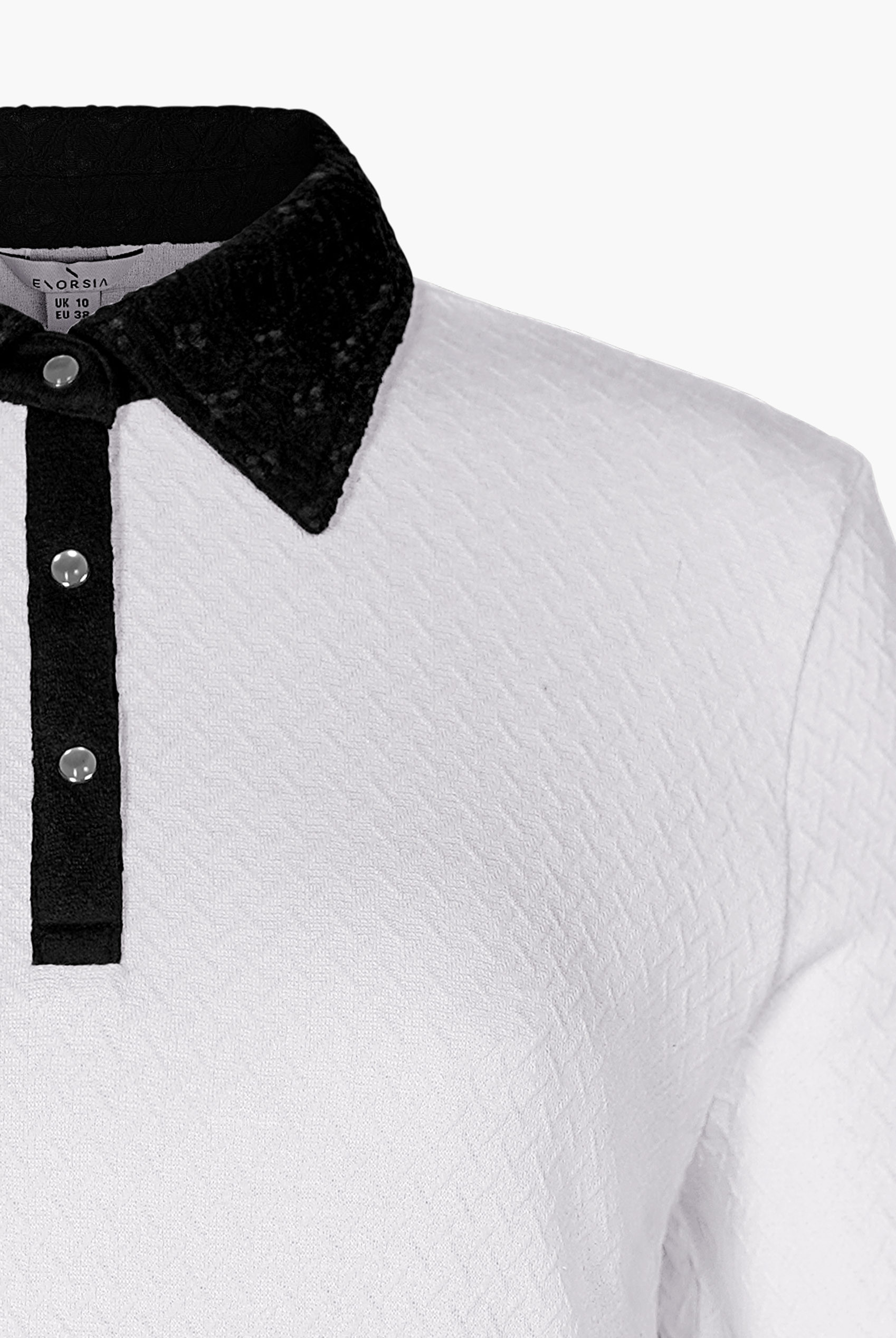 Laced Collar Design Jersey Tailored Shirt Dress